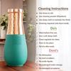 Pure Copper Bedroom Bottle, Vase Design Half Green Silk Half Hammered Finish, Drinkware & Storage Purpose - Volume 1425 Ml
