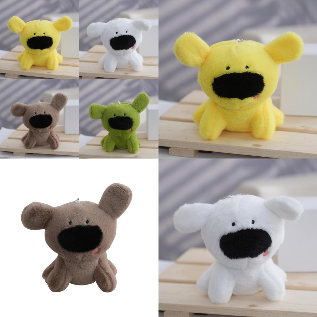 Adorable Plush Toy Black Nosed Dog Doll Soft Stuffed Animal Gift For Kids