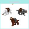 Blocos de Construção Série Animais Partículas Pequenas Para Crianças Tigre Urso Polar Cão Urso Elefante Veado Lobo Material Plástico ABS
