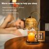 Tulip Flower Warm Candle Lamp French Retro Bedroom Bedside Lamp Fireless Fragrance Atmosphere Table Lamp