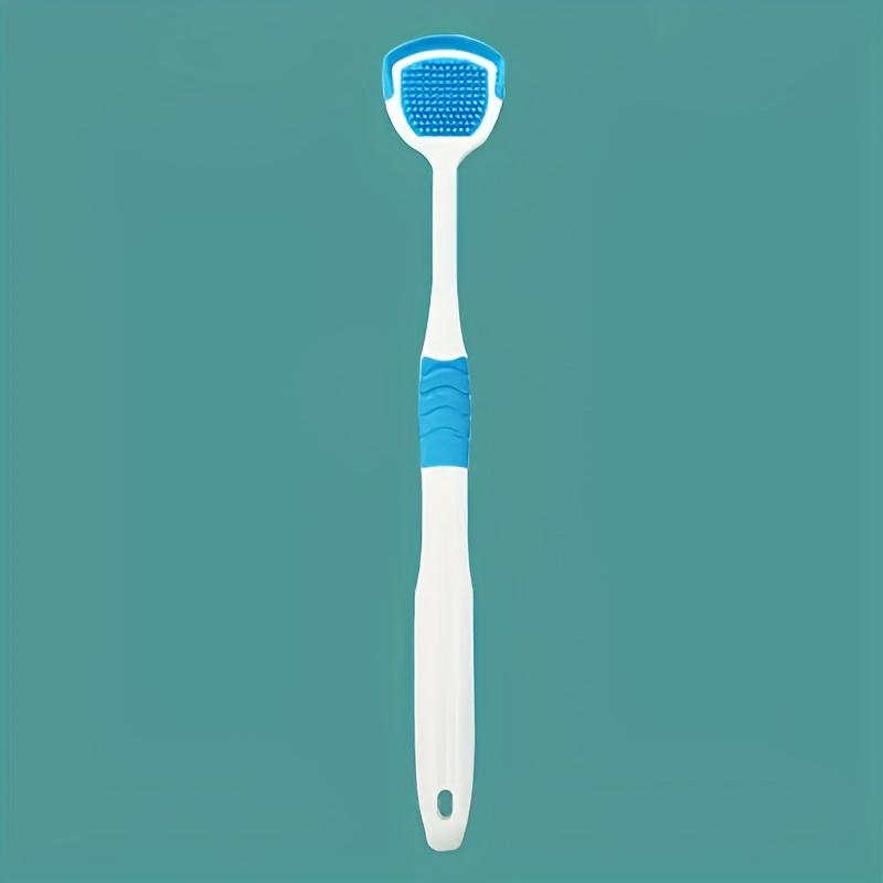 Erwachsene Erhöhte Punkte Silikon Zungenschaber Mundgeruchsreduzierung Ergonomischer Kunststoffgriff Mundhygienewerkzeug Langlebig