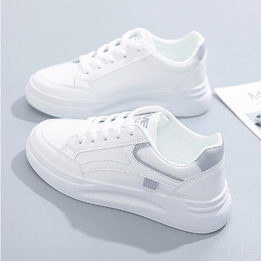

Small white shoes ladies new spring thick sole tide all match student sports casual board shoes C428 43