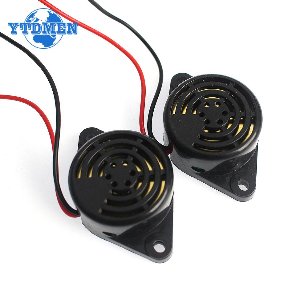 5 Stück 95DB Alarm Hochdezibel Summer SFM-27 DC 3-24V 12V Alarm Dauerton Summer, für Arduino