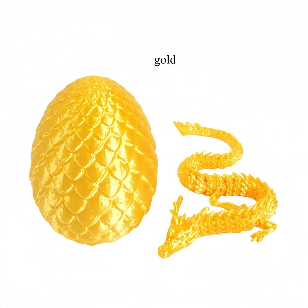 3D Printed Snake Egg and Dragon Egg Toys Fully Articulated Snake Dragon Collection Surprise Simulation Toy Decoration