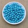 4 6 8 10 12MM mit Loch ABS Imitation Simulierte Perle Lose Perlen Perlen für Schmuckherstellung DIY Zubehör