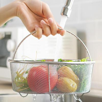 Fruit And Vegetable Colander Anti-scald Basket Drain Insert for Home Use Store Supplies