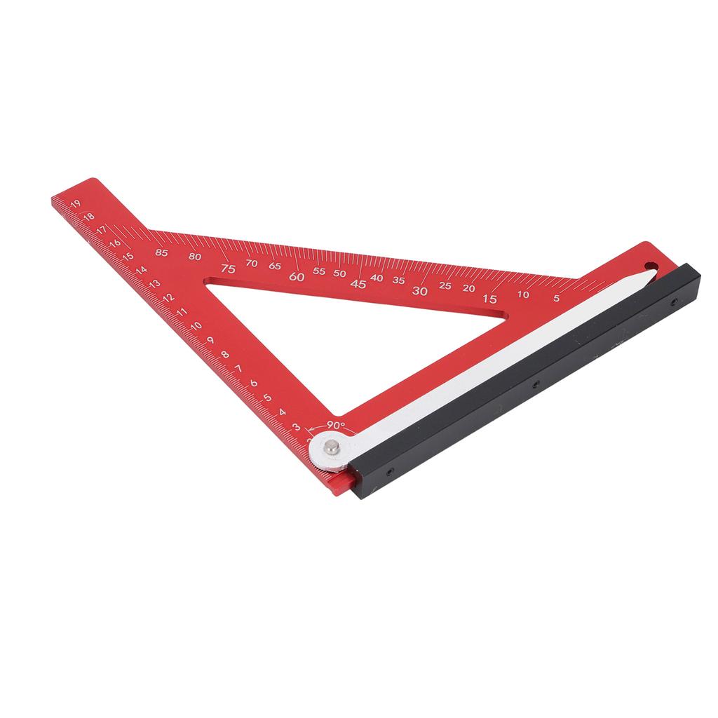 Echer de dulgher Aliaj de aluminiu 90 de grade Multifuncțional Echer pentru căpriori pentru proiecte de prelucrare a lemnului