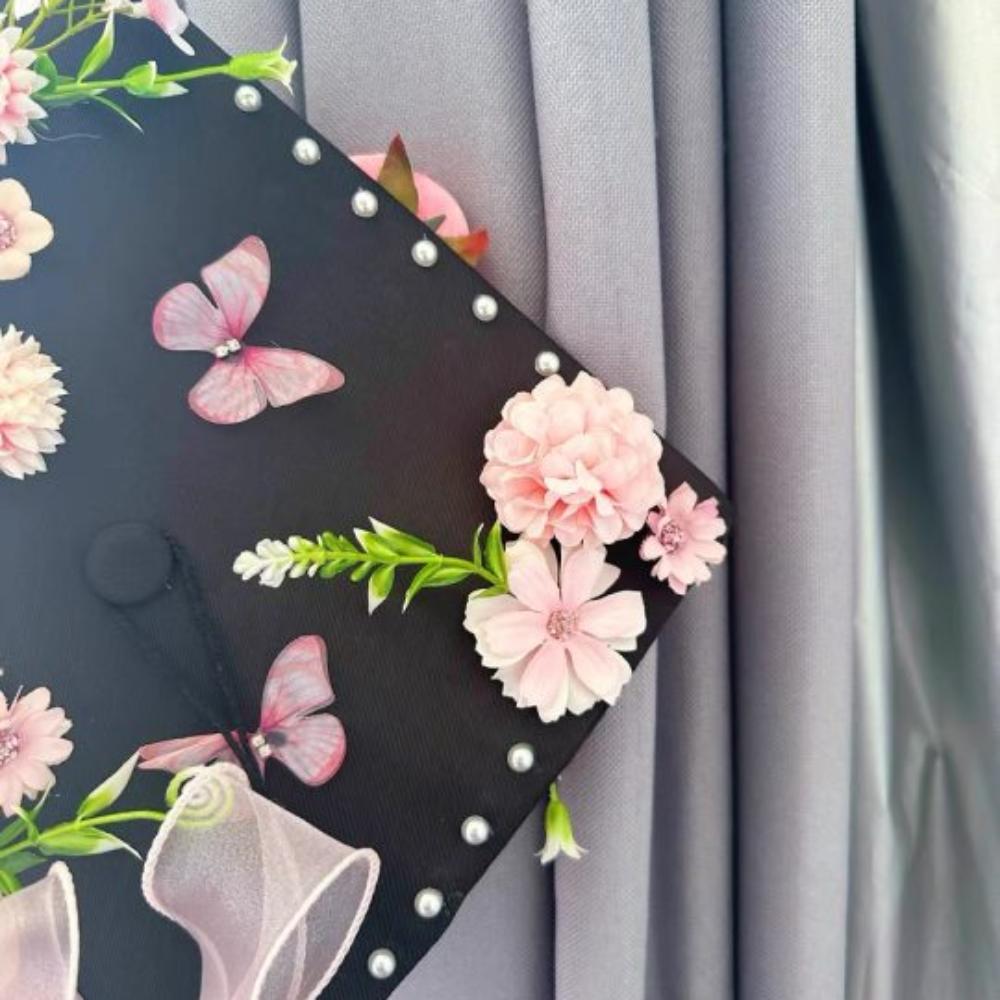 Doctor DIY Flowers Graduation Cap Master Trencher Cap Material Package Graduation Season