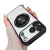 iPhone 17 Pro Max Magnetic Ring Holder Case with Electroplated Transparent Design & Apple 16 Lens Film