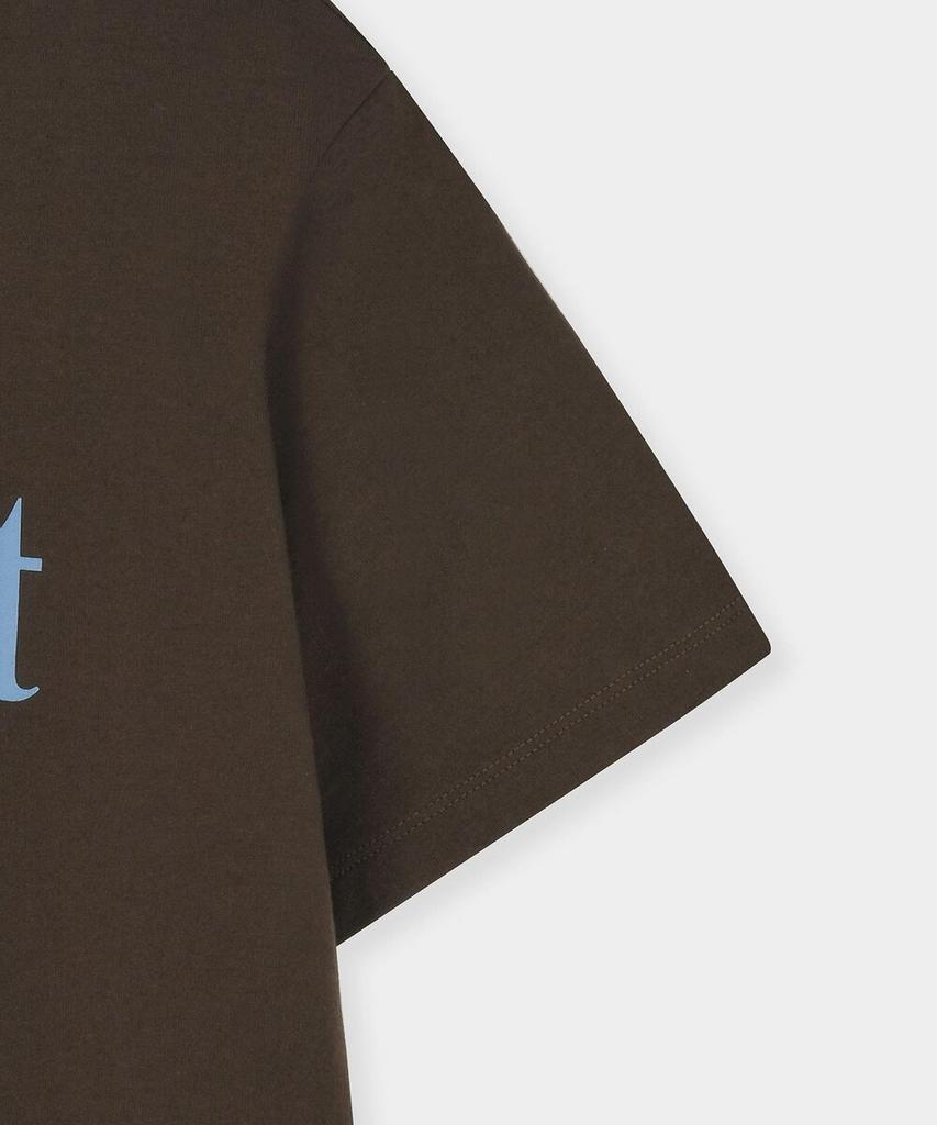 FALLETT Story Logo Essential Short Sleeve Tee Brown