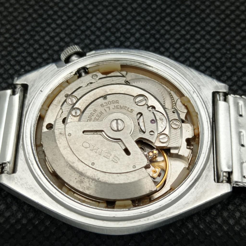 VINTAGE SEIKO 5 AUTOMAT 6309A JAPONIA CEAS D/D NEGRU 596-a312747-2 SKU596-a312747