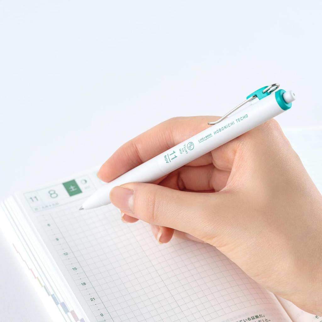 Hobonichi Techo TSUKI no One Set met Hoes en Planner Accessoires IRO/Uni-ball Januari-Juni