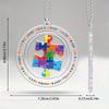 1 szt. Akrylowy zawieszka-puzzle świadomości autyzmu Wielofunkcyjny 2D brelok Ozdoba do wnętrza samochodu Dekoracja ozdobna torby