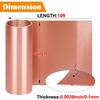 Aug. Copper Foil Sheet Roll, 6In X 10Ft Copper Sheet, 0.1Mm Copper Flashing For House Repair & DIY Projects