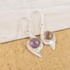 Ametrine Gemstone 925 Sterling Silver Handmade Jewelry Hook Earrings 1.80" Birthday Gift for Her EE-55-24