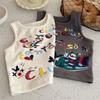 Kids Summer Letter Graffiti Tank Top Boys Girls Thin Fashionable Versatile Camisole