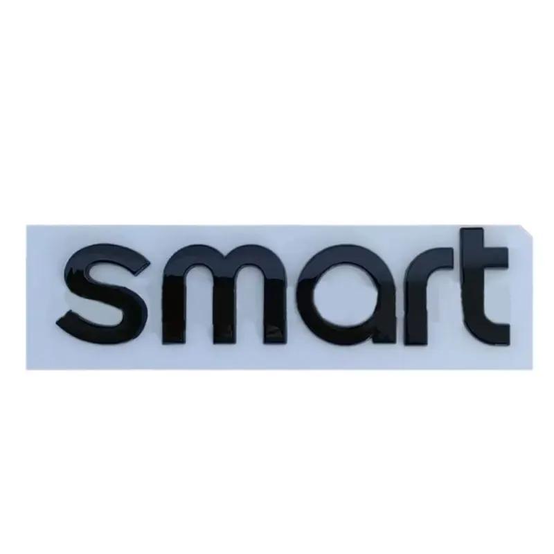 SMART big small letter badge car stickers for Mercedes benz smart front hood  rear trunk labels refit car accessories