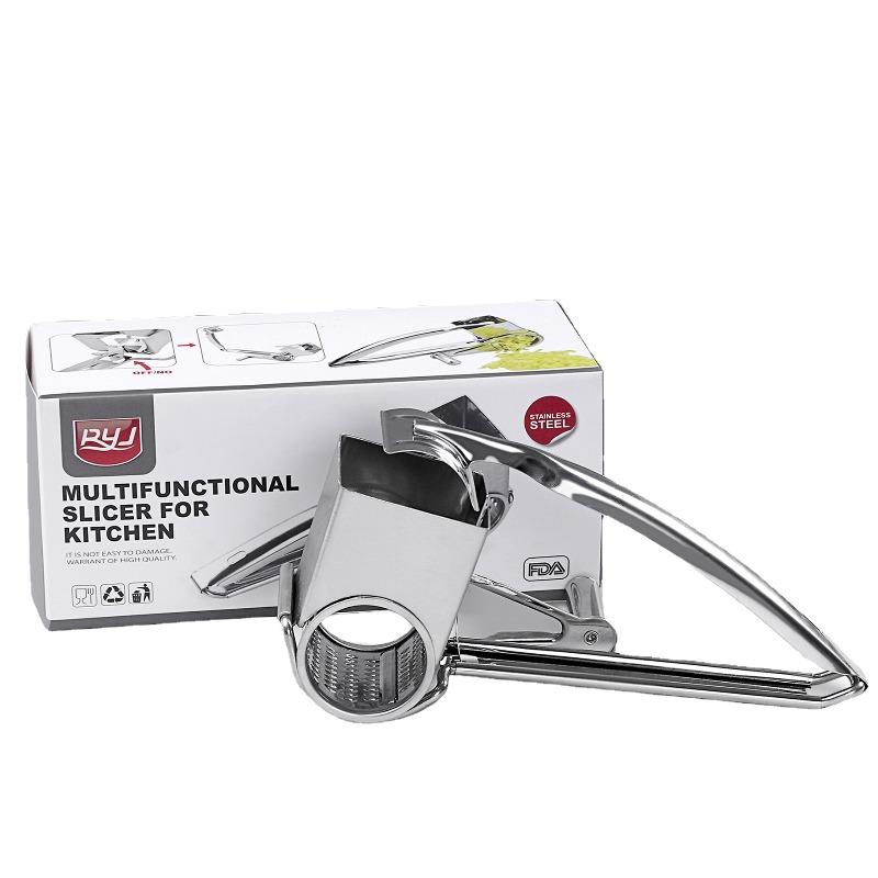 

Stainless Steel Cheese Grater Hand Crank Rotary Cheese Grater Kitchen Tools