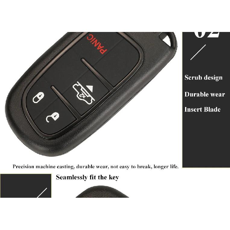 Jingyuqin GQ4-54T ID46 Remote Pickup Car Key For Dodge Ram 1500 2500 3500 2014 2015 2016 2017 2018 Keyless FOB 433Mhz 2/3/4/5 BT