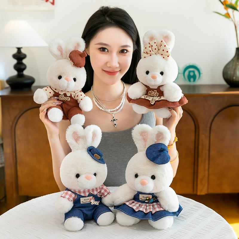 Bow Skirt Teddy Bear Bunny Doll Cute Dress Bear Plush Toy Hug Pillow Gift
