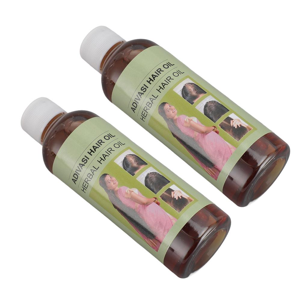 2pcs Herbal Hair Oil 100ml Cleaning Repairing Moisturizing Nourishing Pure Herbal Hair Growth Oil