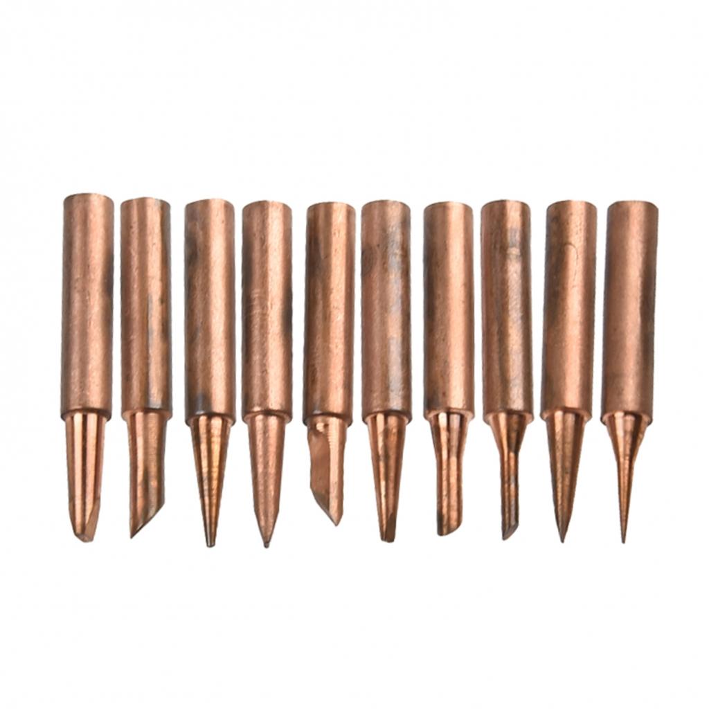 10pc/Set Soldering Tip 900M-T Soldering Tip Copper Useful High quality Practical