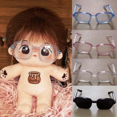 Cute Doll Glasses Fashion Round Frame High Quality Cotton Doll Frame  20cm Cotton Dolls