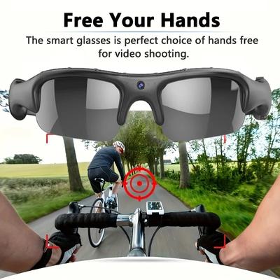 Okulary HD 1080P Kamera WIFI Outdoor Rower Motocykl Ochrona Bezpieczeństwa Okulary przeciwsłoneczne Kamera Wideo Soczewka Polaryzowana Kamera Sportowa