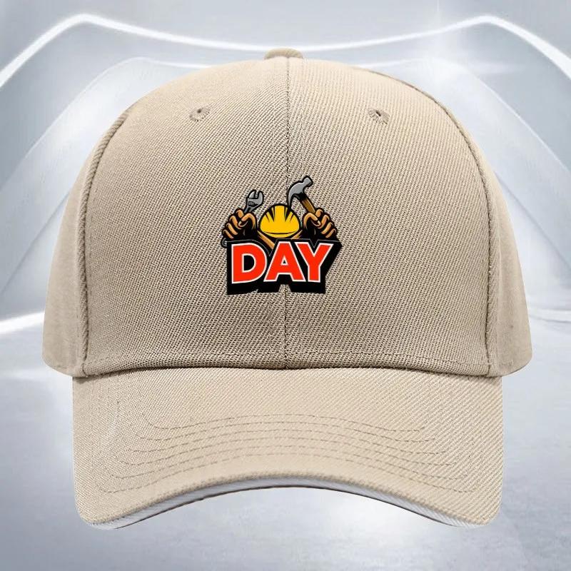 Labor Day Graphic Baseball Cap Polyester Adjustable Unisex Casual Sports Outdoor Hat