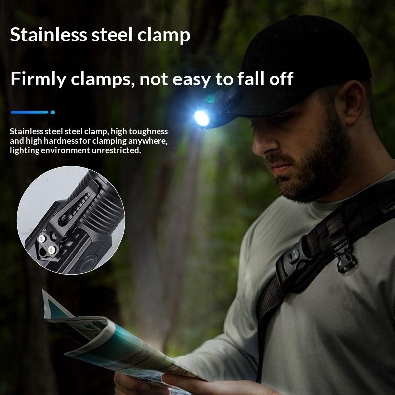Portable Mini Led Flashlight 3Led Ultra Strong Light Flash Light Usb Rechargeable Built-In Battery With Pen Clip