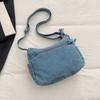 Vintage Denim Bag Crossbody Bag Women's Large Capacity Multi-Pocket Lightweight Shoulder Bag