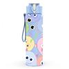 1PC Pastel Baby Monster Seamless Print 750ml Color Plastic Sports Water Bottle Leakproof Flip Straw Lid Suitable for Sports Office Home Use