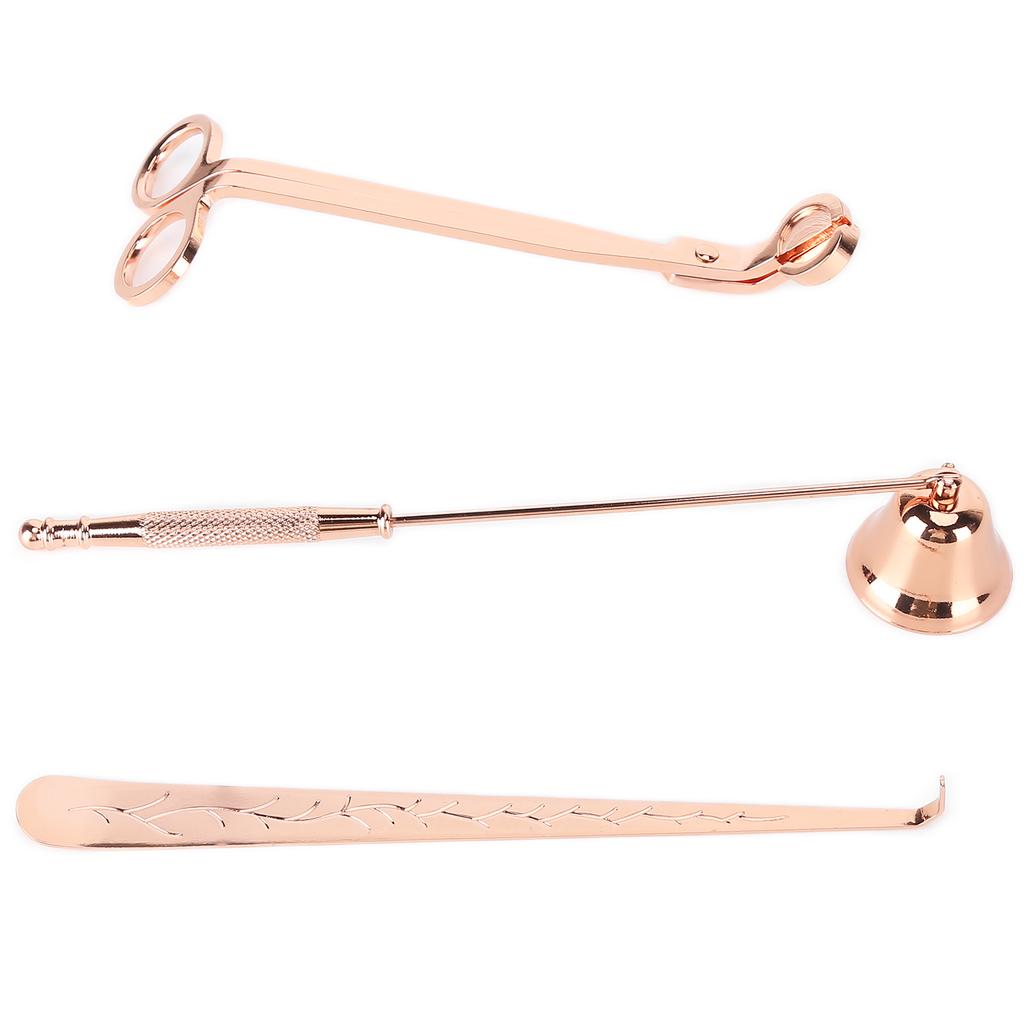 3PCS Candle Accessory Set Candle Wick Trimmer Cutter Snuffer Extinguisher Wick Dipper Gift