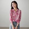 SOFSIL 2026 Spring Printed Silk Long-Sleeve Shirt