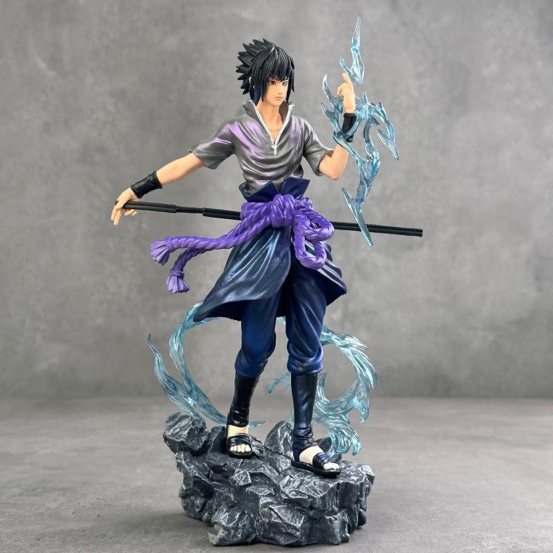 23cm Naruto Anime Figure Uzumaki Naruto Uchiha Sasuke Action Model Pvc Statue Desktop Ornament Collection Toys Gift