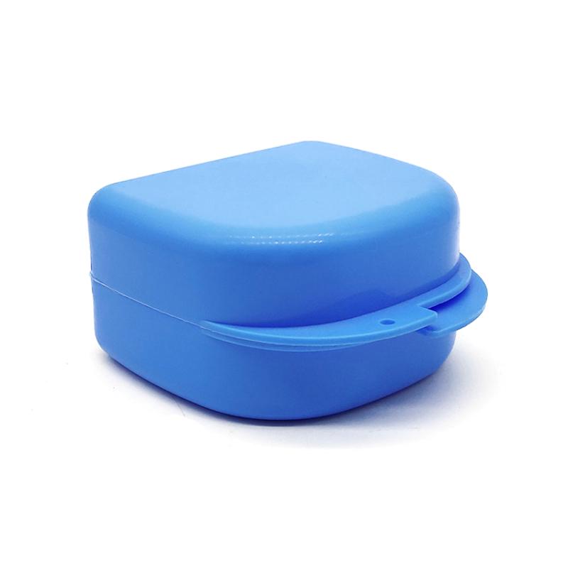 

JIN GT Стоматологический фиксатор для чистки зубных протезов, коробка для хранения зубов, коробка для протезов, большая и средняя открытая коробка для чистки, лоток для зубов, полный рот, 5 шт. синий