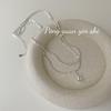 S925 Sterling Silver Water Drop Double Layer Necklace for Women - High-End, Simple, Layered Clavicle Chain