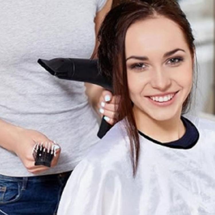 Makeup Cape Beauty Salon Cape Water Resistant Short Smock Light Weight Beard Apron Styling Shampoo Cape for Hairdresser