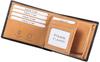 Snovist Men's Bifold Wallet, Museum Calf Leather, Free Personalization Engraving (02.Brown)