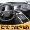 For Maxus Mifa 7 2026 Automotive Interior Screen Protective Film TPU Anti-Scratch Panel Dashboard Navigation