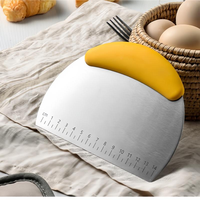 Oțel inoxidabil tort copt Scraper făină Cutter aluat lapte zahăr tăiere cuțit cremă răzuire cuțit bucătărie instrumente de copt