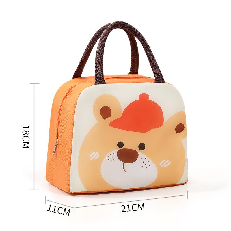 

Cute Cartoon Insulated Bento Bag for Kids - Thickened Thermal Aluminum Foil Lunch Box