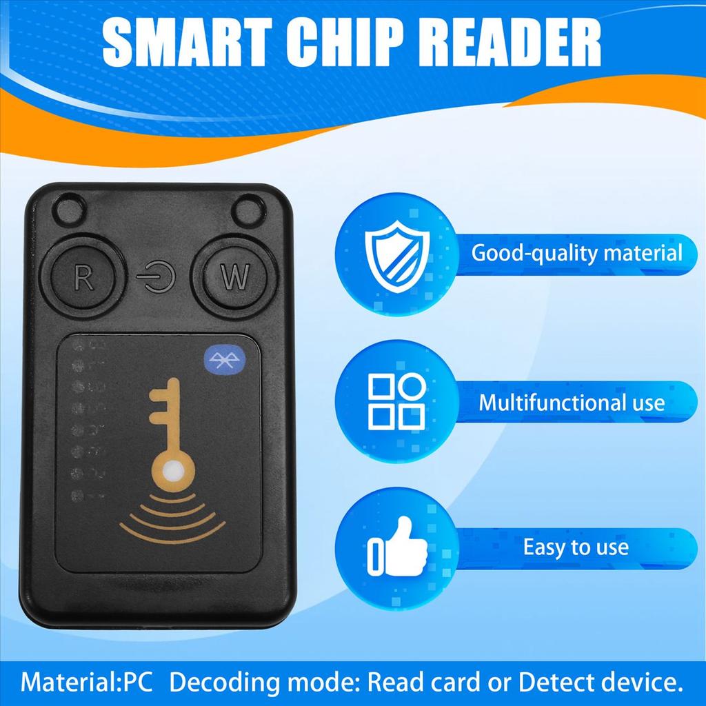 AA58 RFID Smart Chip Reader ISO14443 Key Detection EM125KHZ IC 13.56Mhz Badge Decode RFID Emulator Support Clone Card