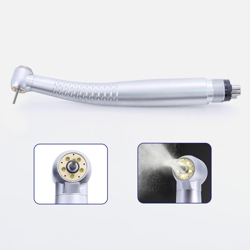 5 LED High Speed Dental Handpiece Ceramic Bearing Rotor Push Button Air Turbine Dentist Tips Equipment Practice Tools