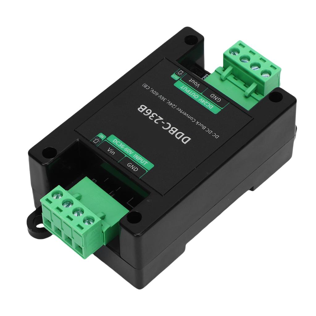 36 60V to 24V DC Power Converter Non Isolated Voltage Reducer Regulator Guide Rail Mount