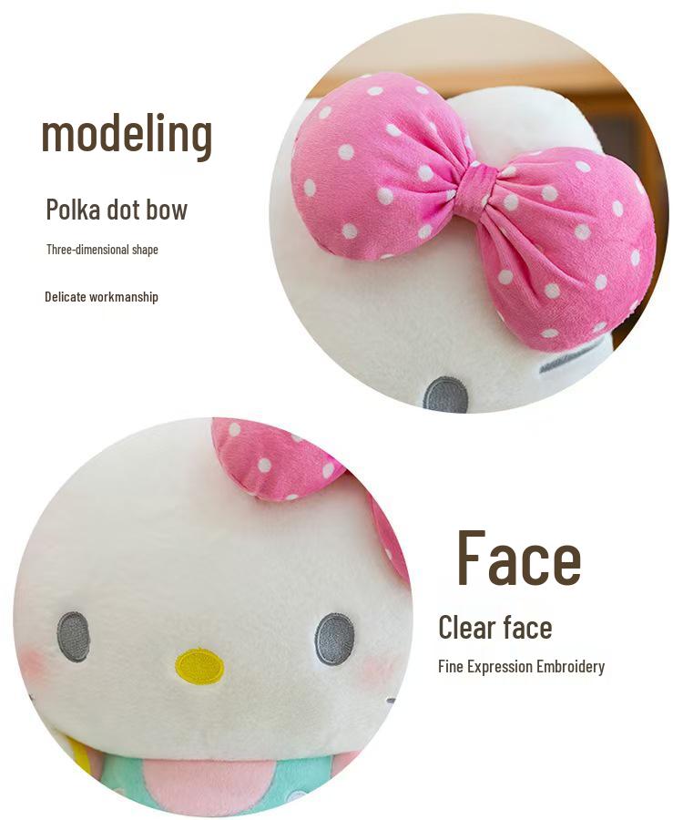 Kiki Cat Plush Toy: Cute Balloon Kitten Doll Ornament and Cushion for Girls