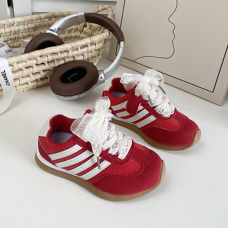 

Повседневная обувь для девочек 2025 лето новая повседневная обувь детская модная обувь для скейтборда для детей среднего и старшего возраста универсальная спортивная обувь 30 красный