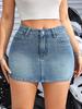 Minigonna in Denim Retro Distressed