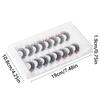 Bright Colors Simulation Eye Eyelashes 8 Pairs 3D Curled False Eyelashes Colored Eyelashes  Parties