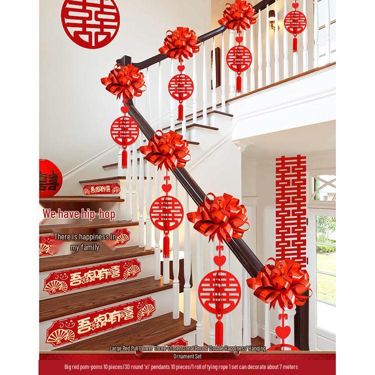 Wedding Handrail Decor: Stair & Balcony Floral Accents for Venue Styling